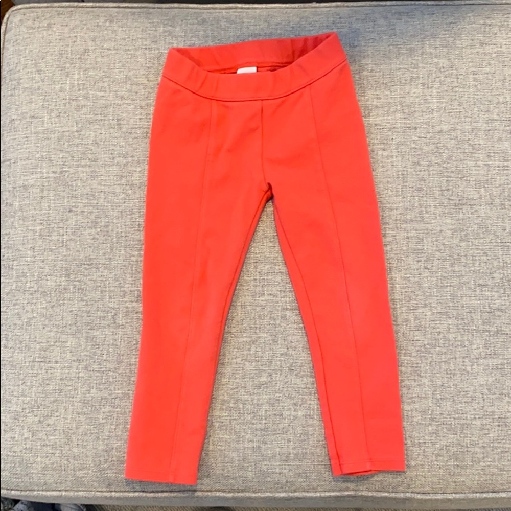 Janie & Jack 3T Coral Leggings with Piping